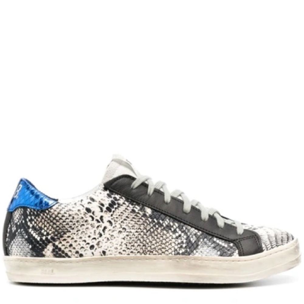 P448 John Twister Python-Effect Sneakers